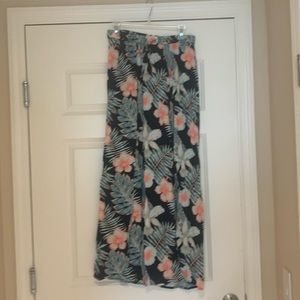 Roxy floor length skirt with panel in front